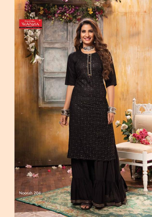 Wanna Noorah 2 Fancy Festive Wear Rayon With Heavy Work  Kurti With Sharara Collection